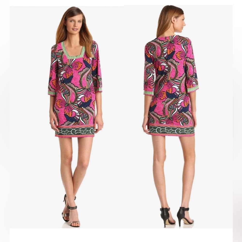 Laundry by Shelli Segal Women's Printed 3/4 Sleeve Jersey Dress